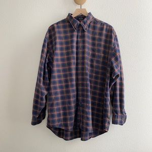 GANT Ivy Twill Plaid Cotton Button Down *Flaw*